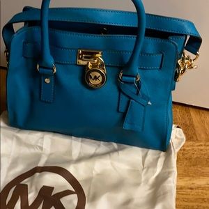 Saffiano leather teal Hamilton